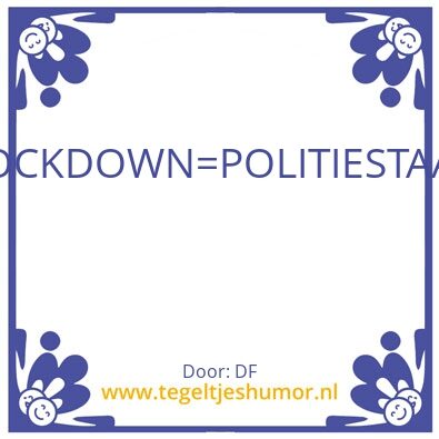 Tegeltje: ASD