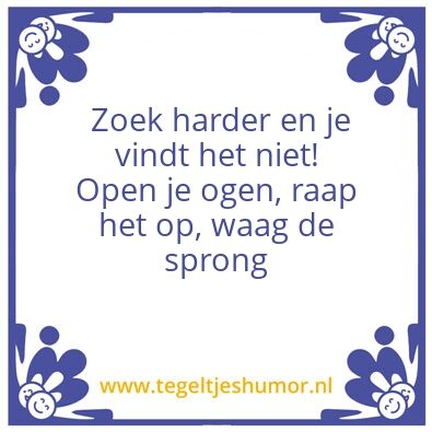 Tegeltje: Zoeken