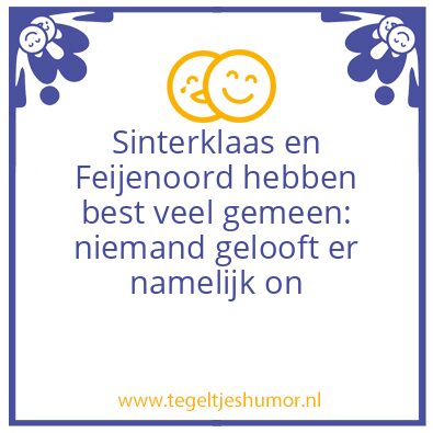 Tegeltje: Sinterklaas