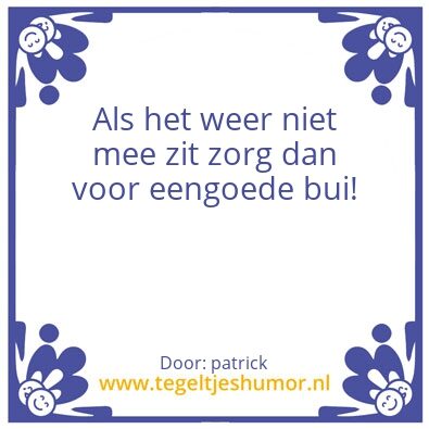 Tegeltje: weer