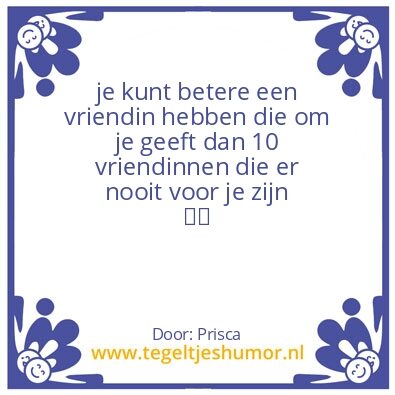 Tegeltje: Vriendschap
