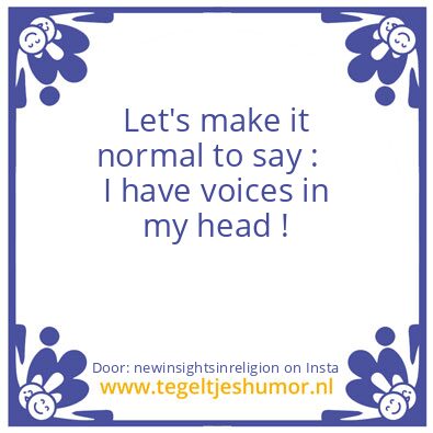 Tegeltje: Few will understand this..