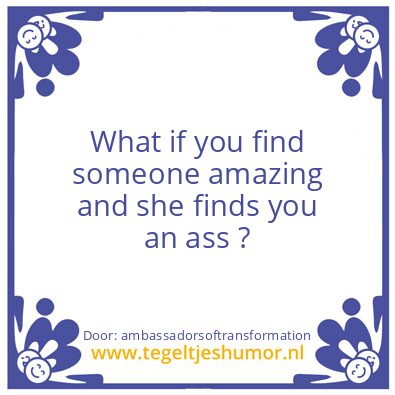 Tegeltje: What if ..
