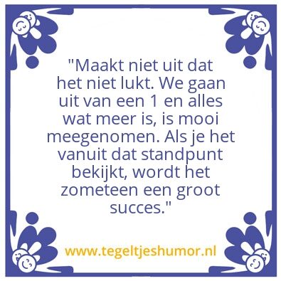 Tegeltje: Mama’s wijsheid