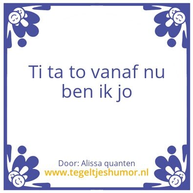 Tegeltje: Toveren