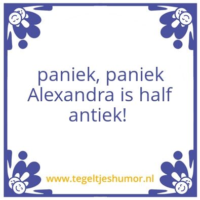 Tegeltje: sara