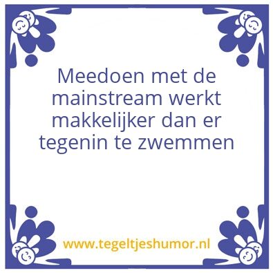Tegeltje: Leuk