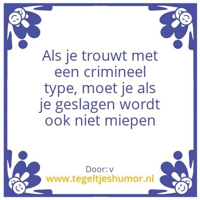 Tegeltje: criminelen