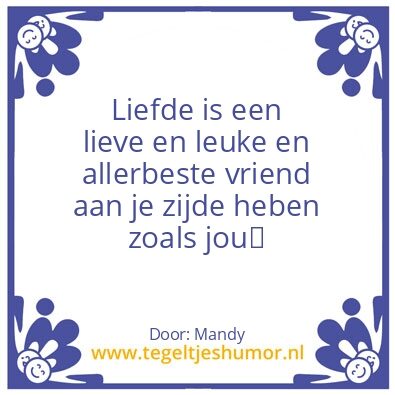 Tegeltje: Liefde is