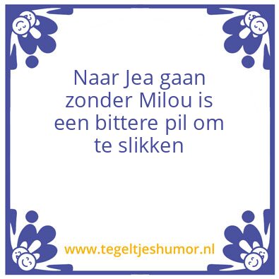Tegeltje: hoi
