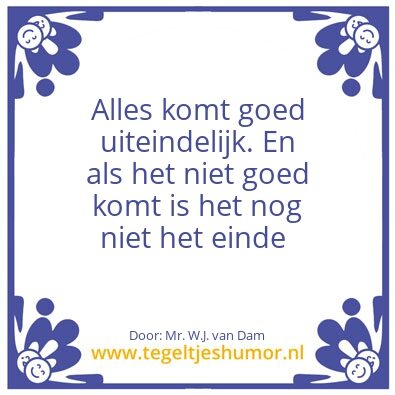 Tegeltje: Hans zijn wijsheid