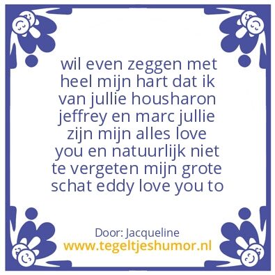 Tegeltje: Liefde