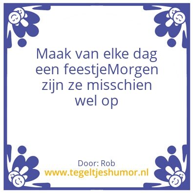Tegeltje: en door