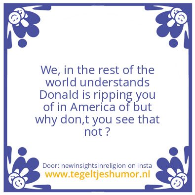 Tegeltje: You did not got sucked in ..