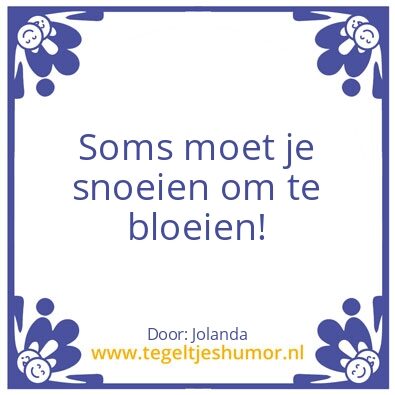 Tegeltje: spreuk