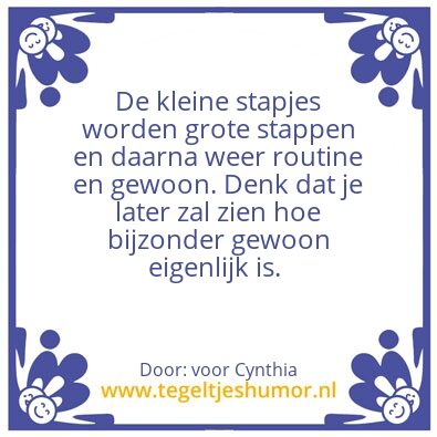 Tegeltje: Cynthia