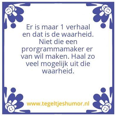 Tegeltje: Tegel