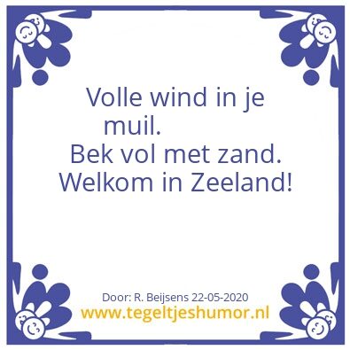 Tegeltje: Zeeland