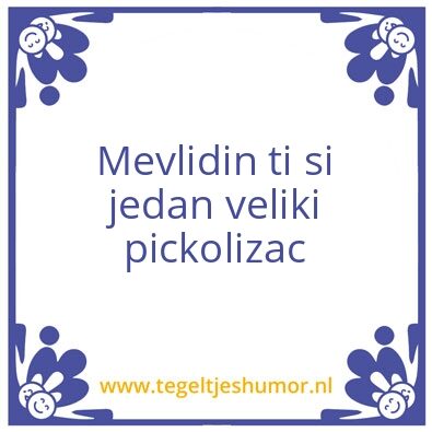Tegeltje: MEVLUDIN
