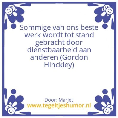 Tegeltje: Afscheid Janet