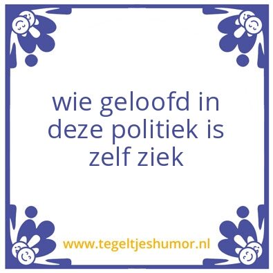 Tegeltje: ziek