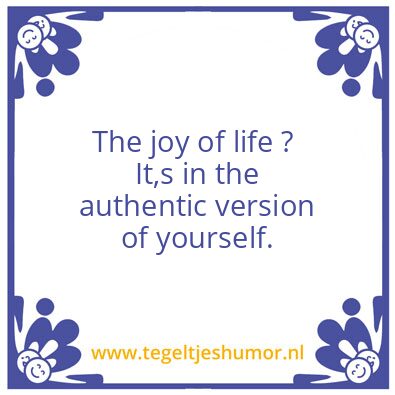 Tegeltje: Joy
