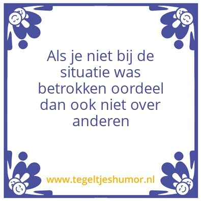 Tegeltje: Situatie