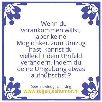 Tegeltje: sprucing up your cenery