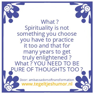 Tegeltje: Im so Spiritual