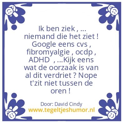 Tegeltje: Sorry maar je geloof mij niet