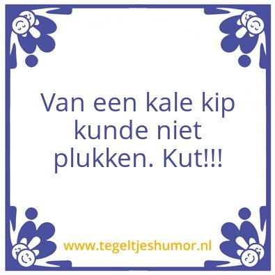 Tegeltje: Langzaam