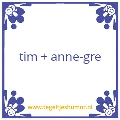 Tegeltje: jo