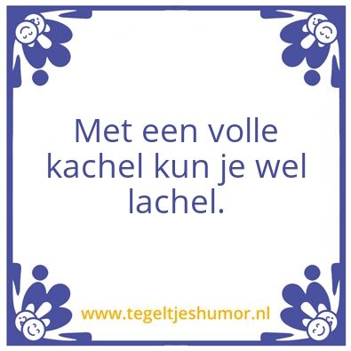 Tegeltje: Kachel