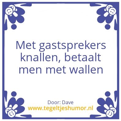Tegeltje: Wallen