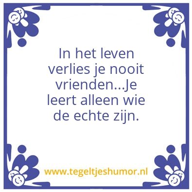 Tegeltje: Vrienden
