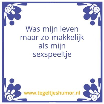 Tegeltje: Sexspeeltje