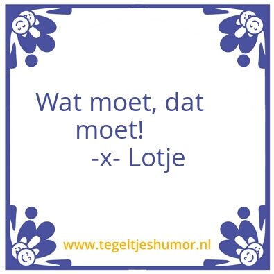 Tegeltje: Lotje