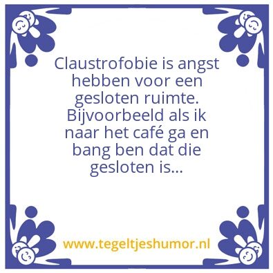 Tegeltje: Humor