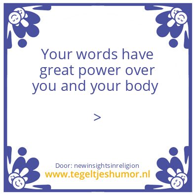 Tegeltje: words