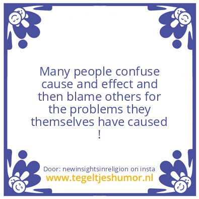 Tegeltje: cause and effec