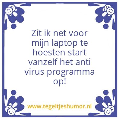 Tegeltje: Laptop
