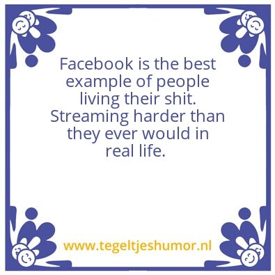 Tegeltje: Facebook