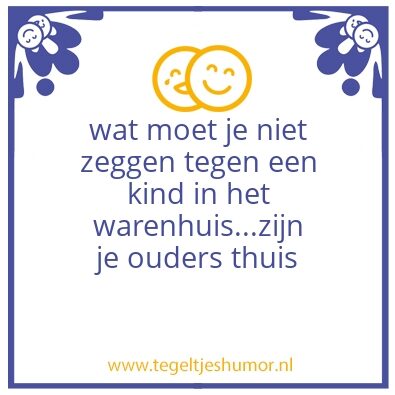Tegeltje: warehuis