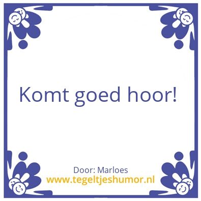 Tegeltje: Marjorie