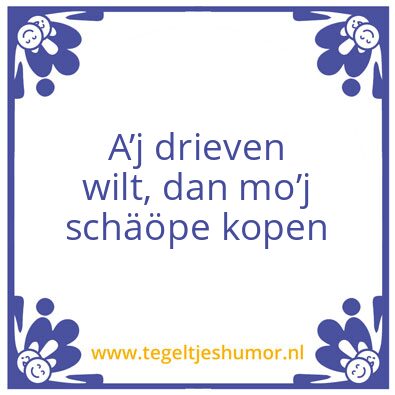 Tegeltje: Druktemakers