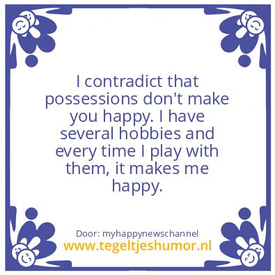 Tegeltje: I contradict