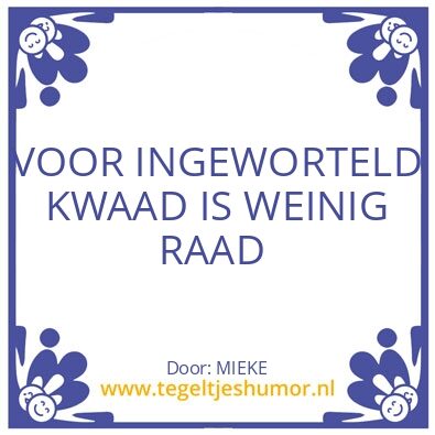 Tegeltje: MOOI