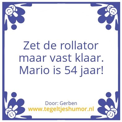 Tegeltje: Mario