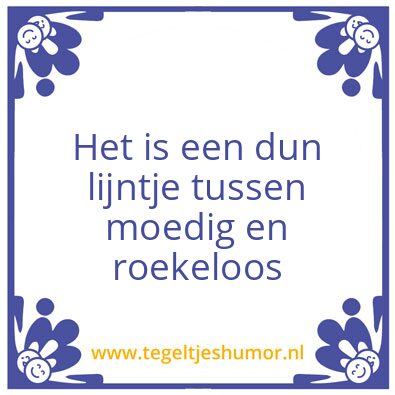 Tegeltje: De rennende reporter