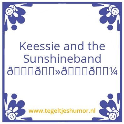 Tegeltje: Kees